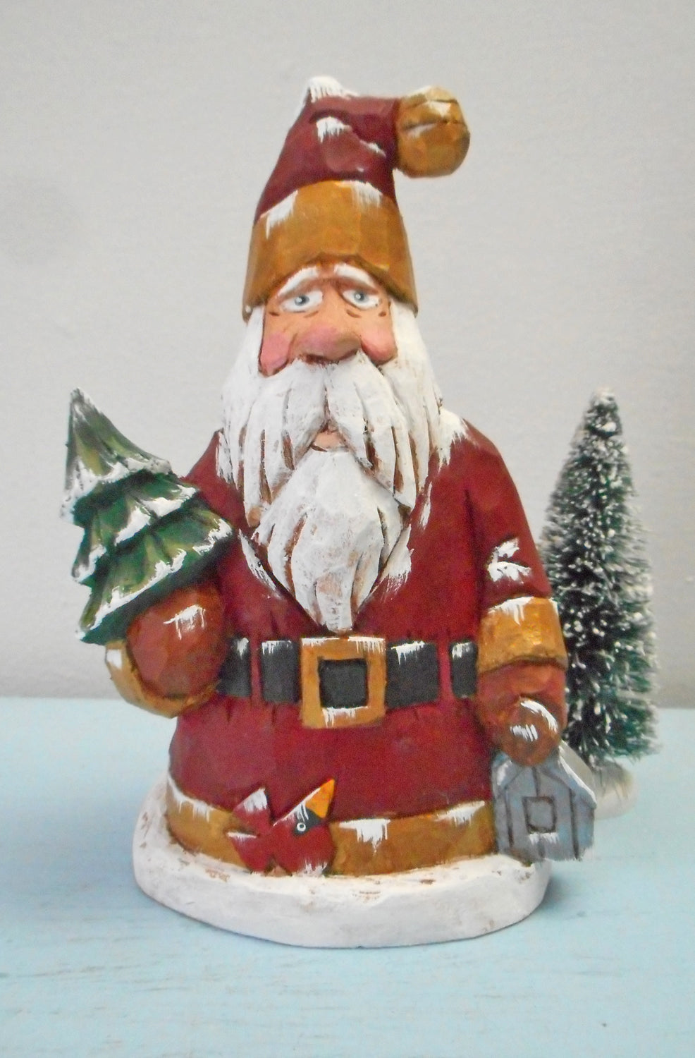 Santa Claus with Christmas tree