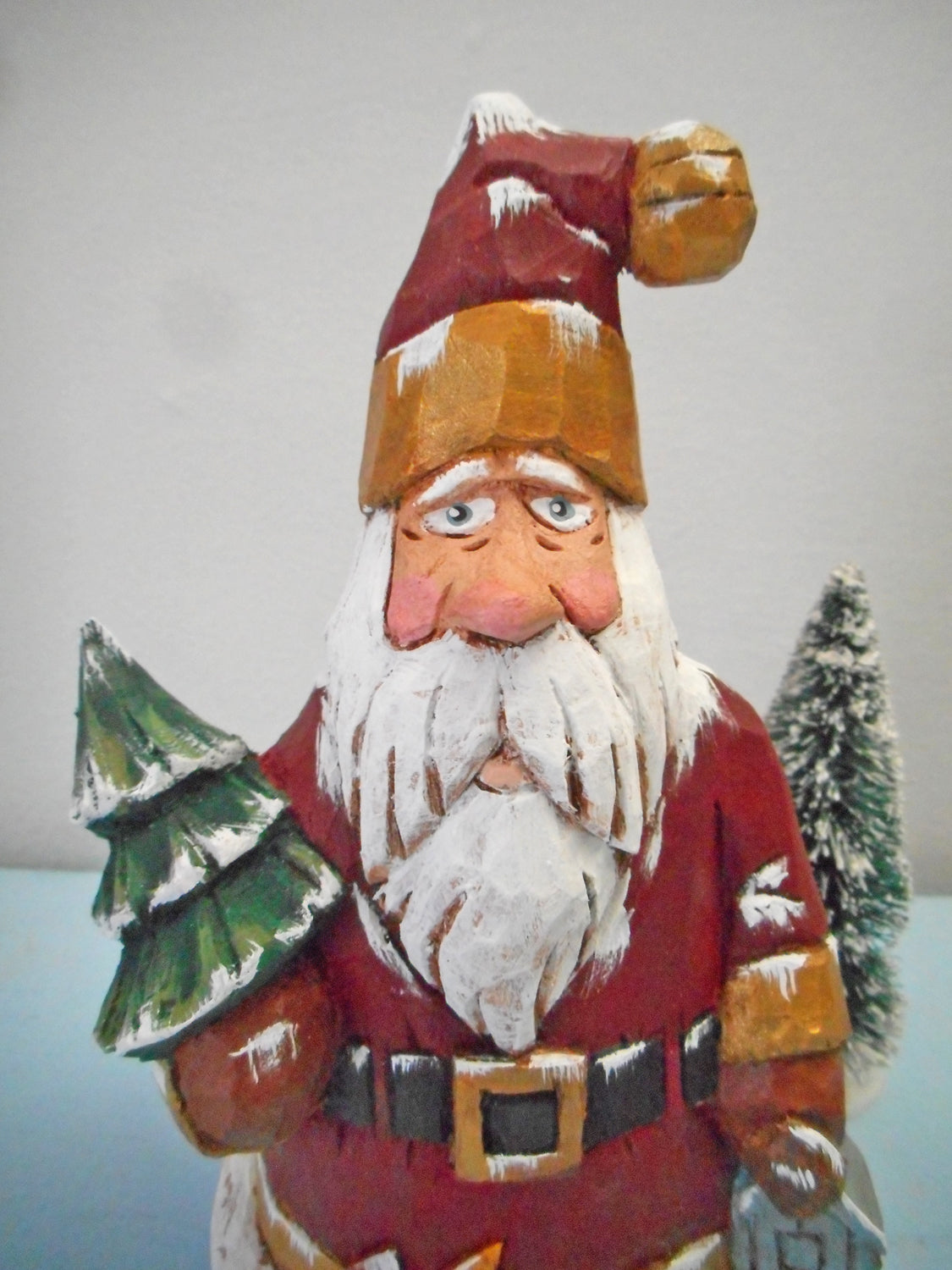 Santa Claus with Christmas tree