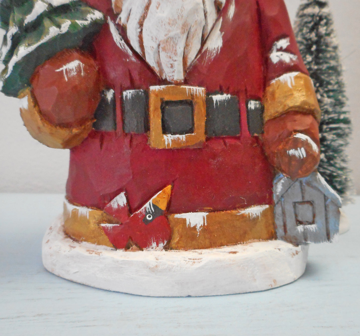 Santa Claus with Christmas tree