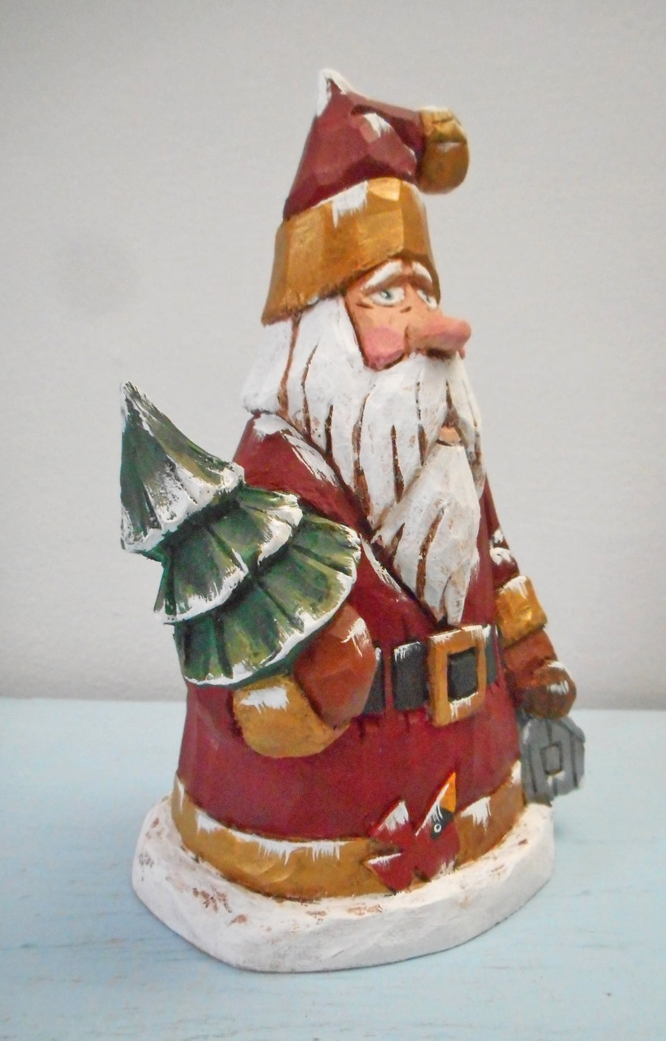 Santa Claus with Christmas tree