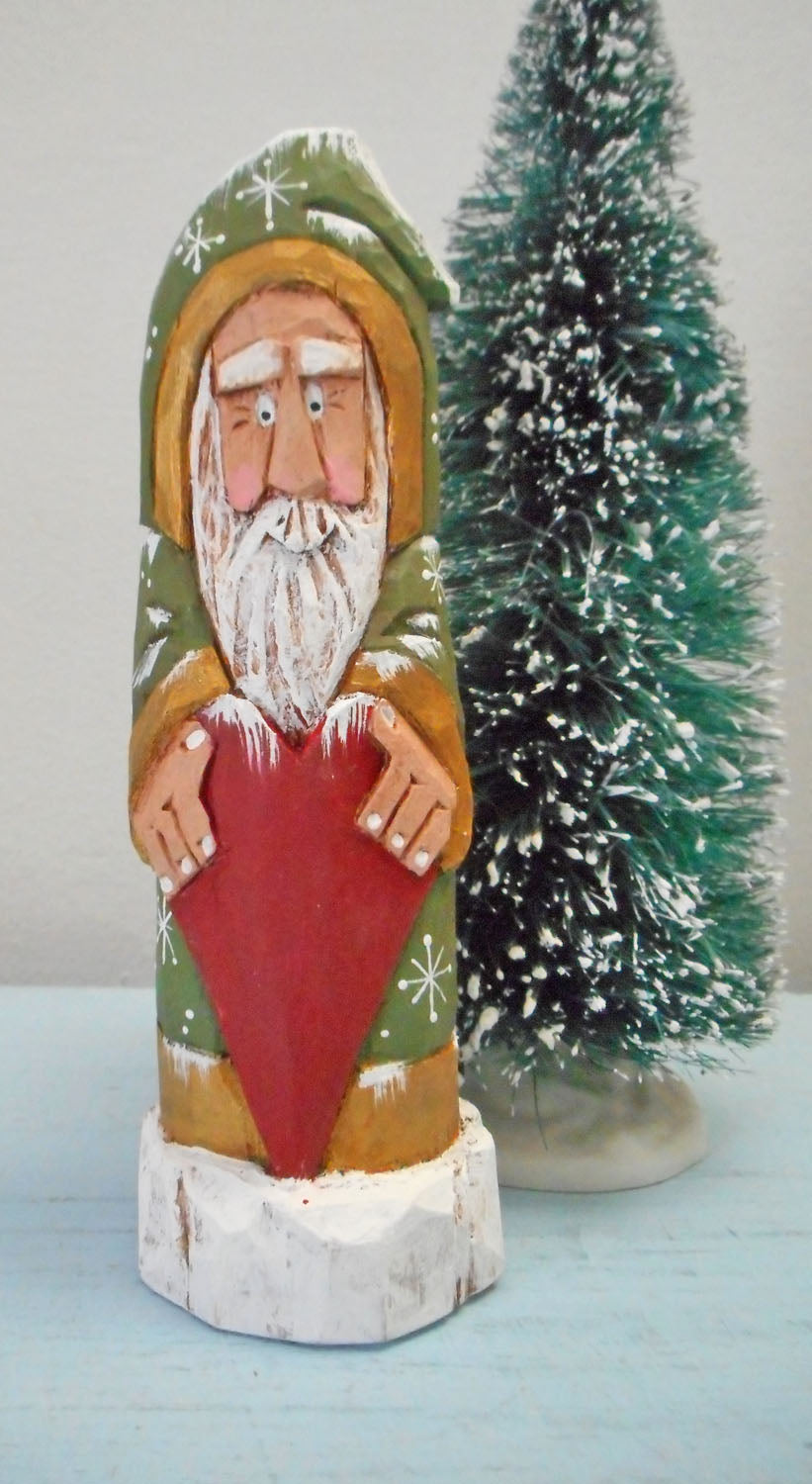 Old World Santa Claus with Heart