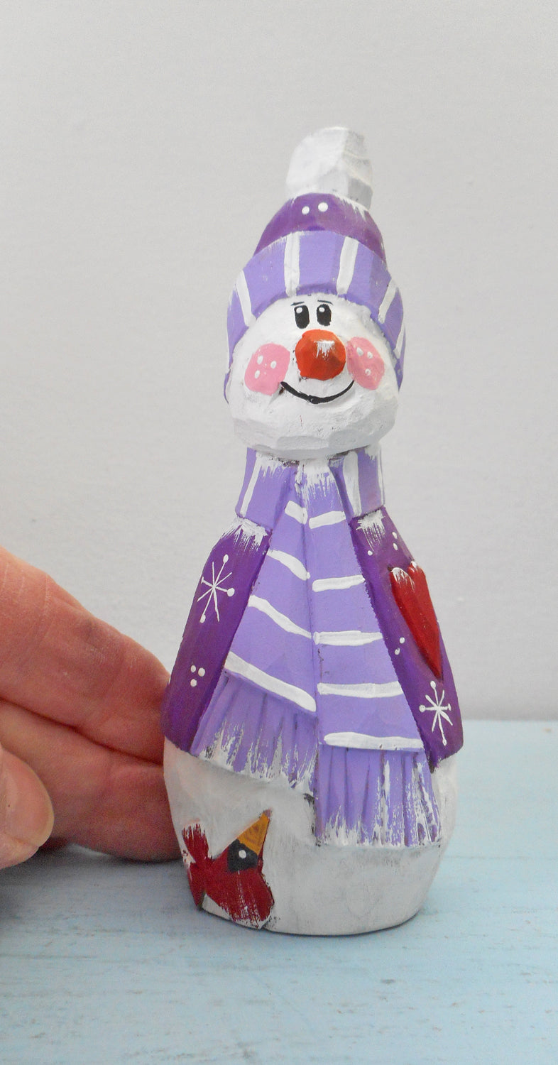 Wooden Snowman decoration