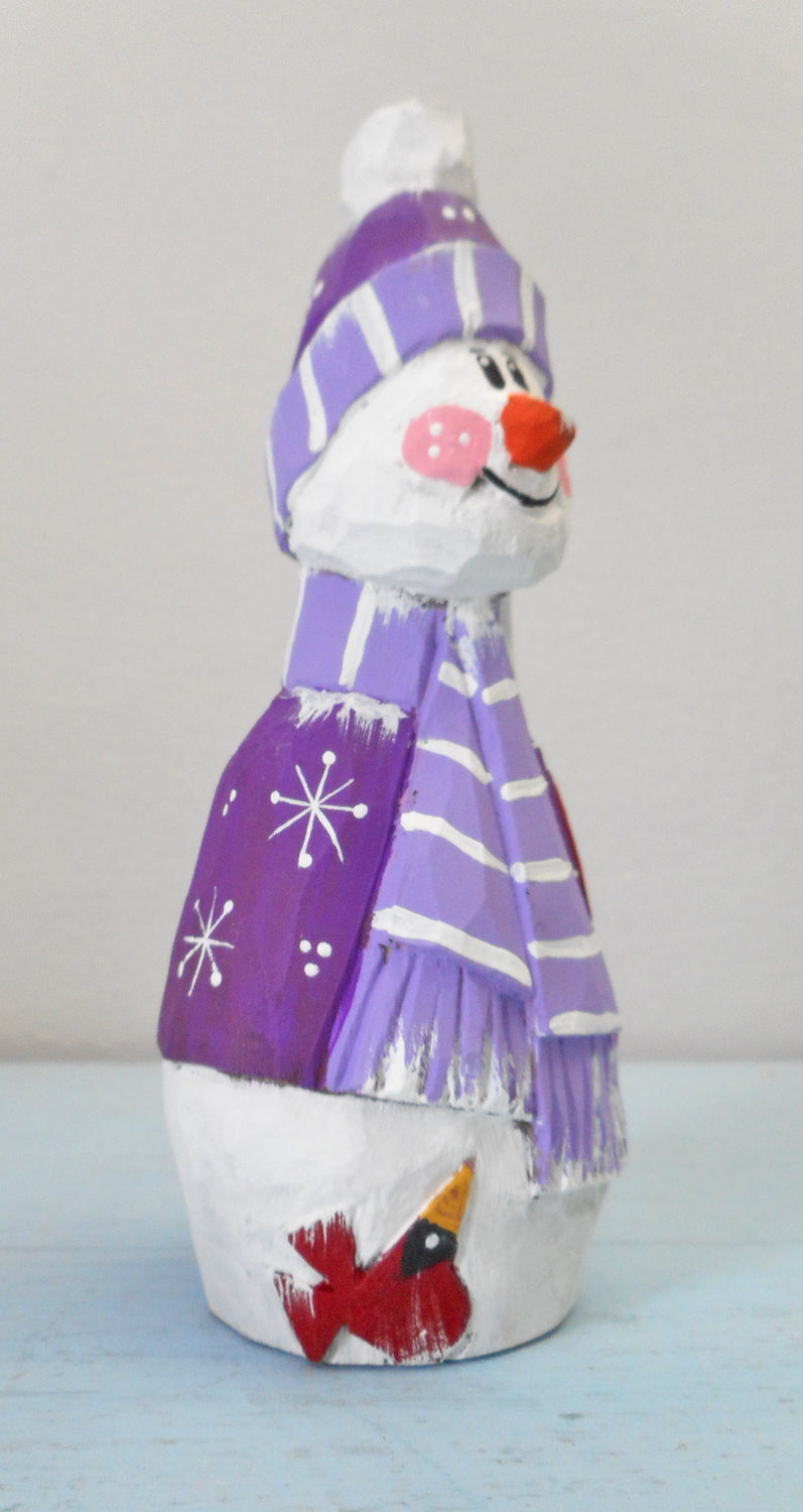 Wooden Snowman decoration