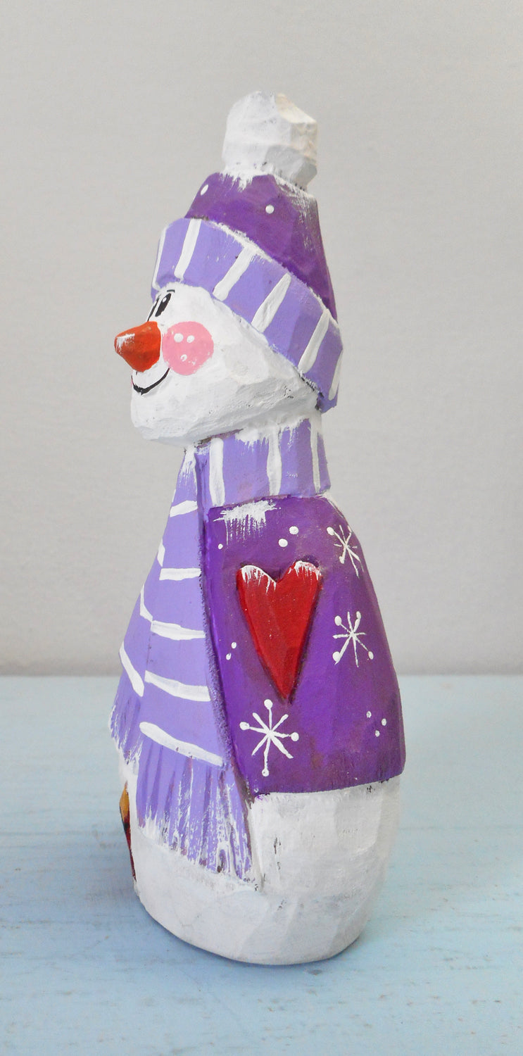Wooden Snowman decoration