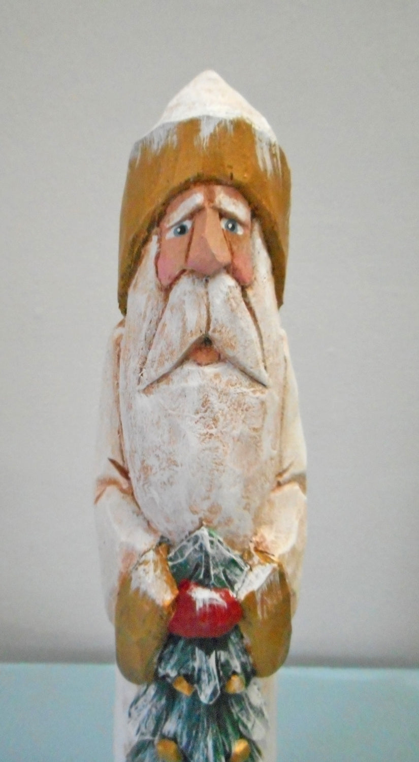 Hand Carved Father Christmas Santa