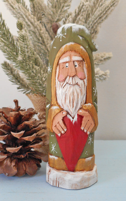 Old World Santa Claus with Heart
