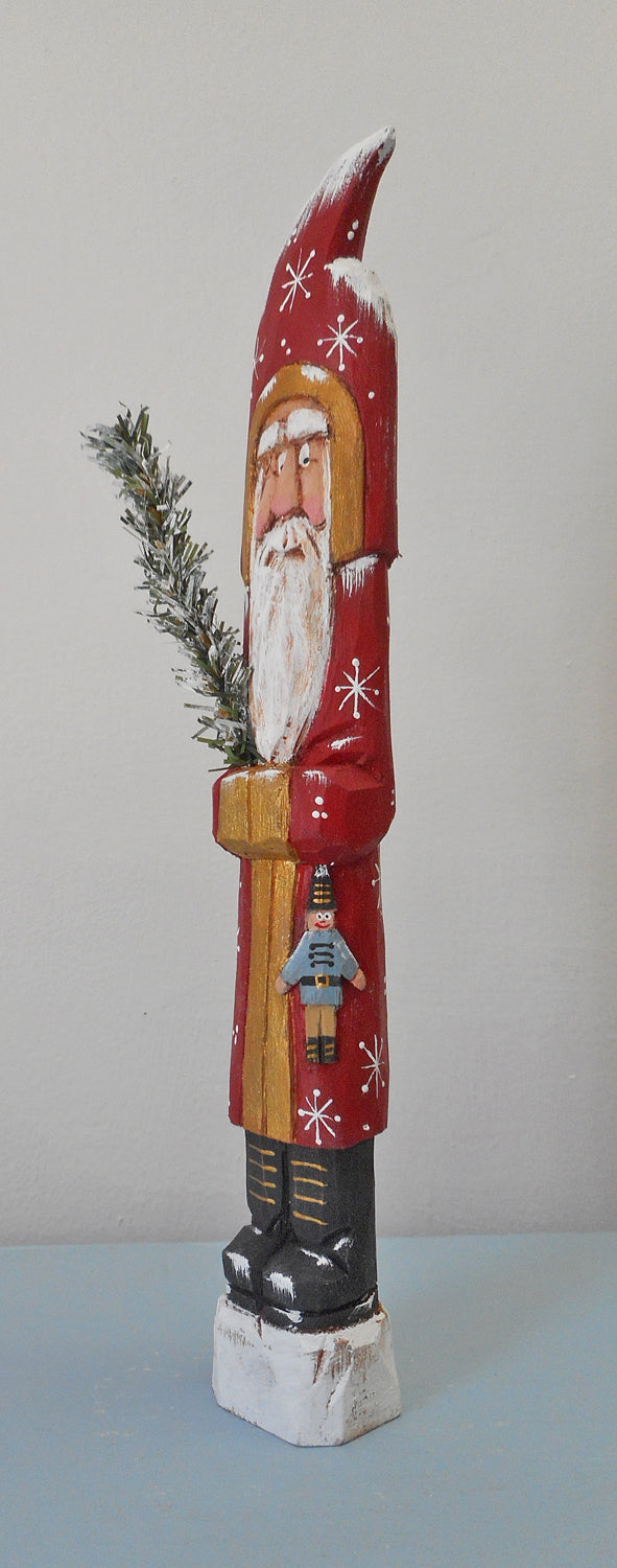 Patriotic Pencil Santa Claus
