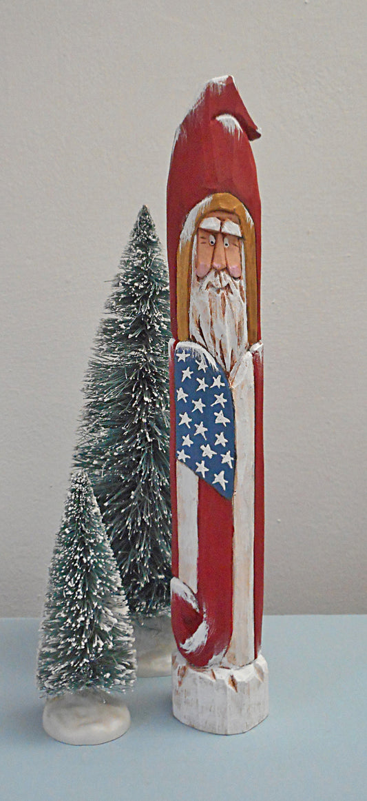 Patriotic Pencil Santa Claus