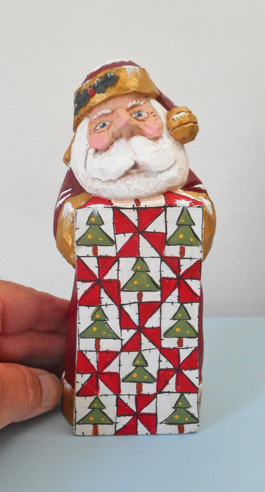 Santa Claus with Flywheel Quilt