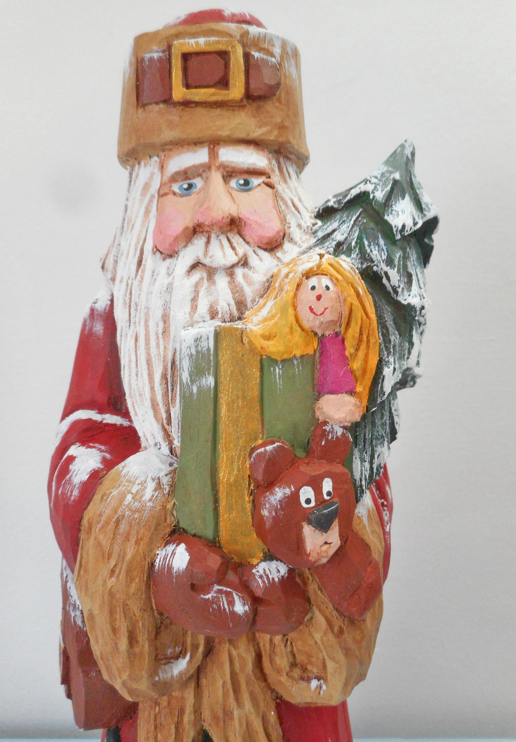 Old-World Santa Claus with gifts