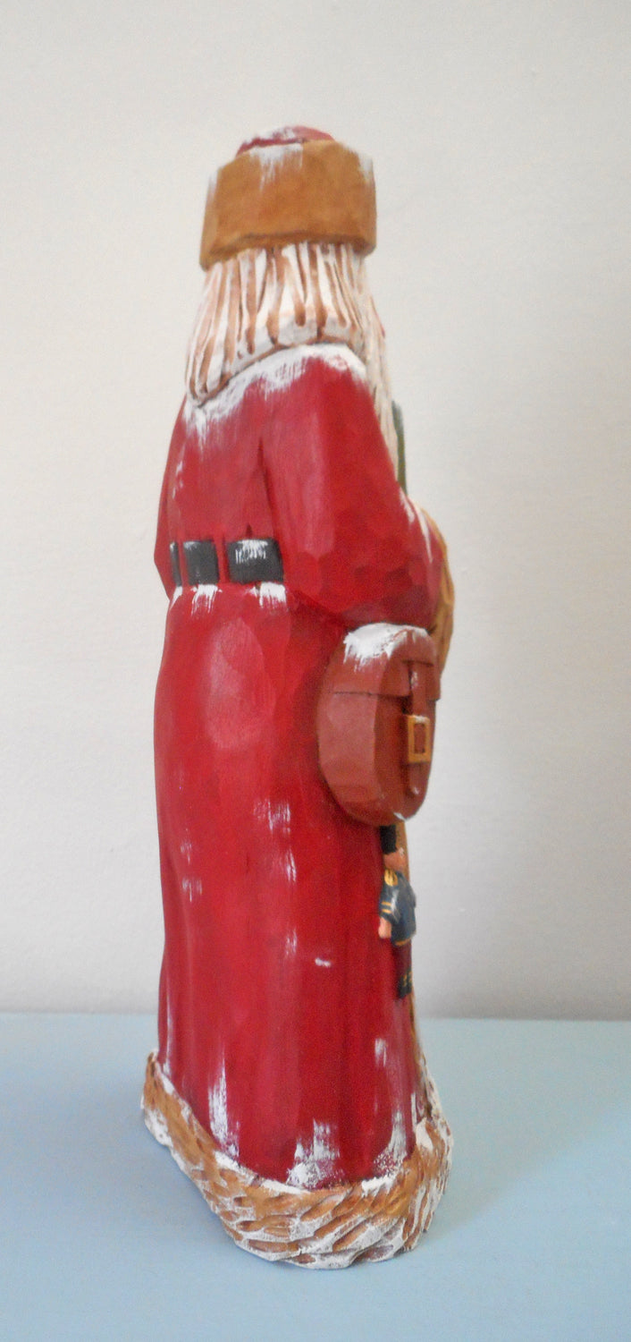 Old-World Santa Claus with gifts