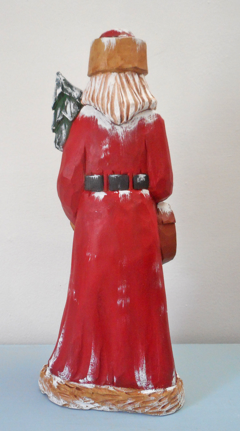 Old-World Santa Claus with gifts