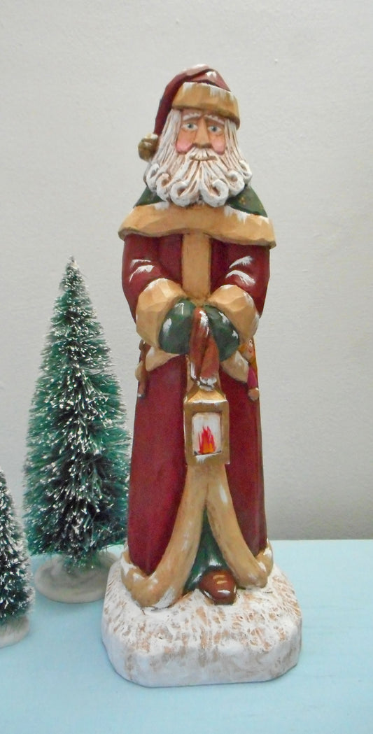 Old World  Santa Claus with Lantern