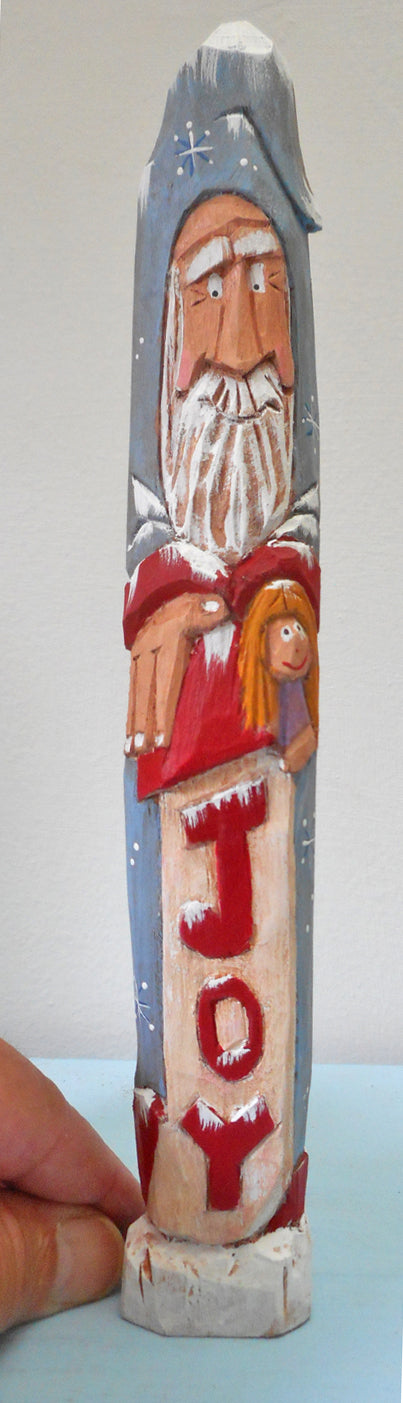 Pencil Santa Claus with Stocking