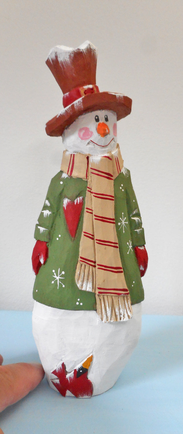 Wooden Snowman Decoration