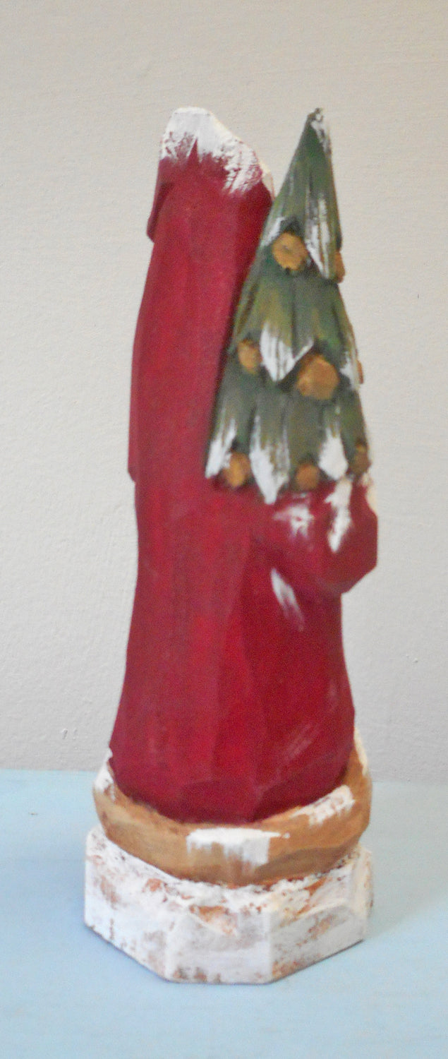 Hand Carved Wood Old World Santa Claus