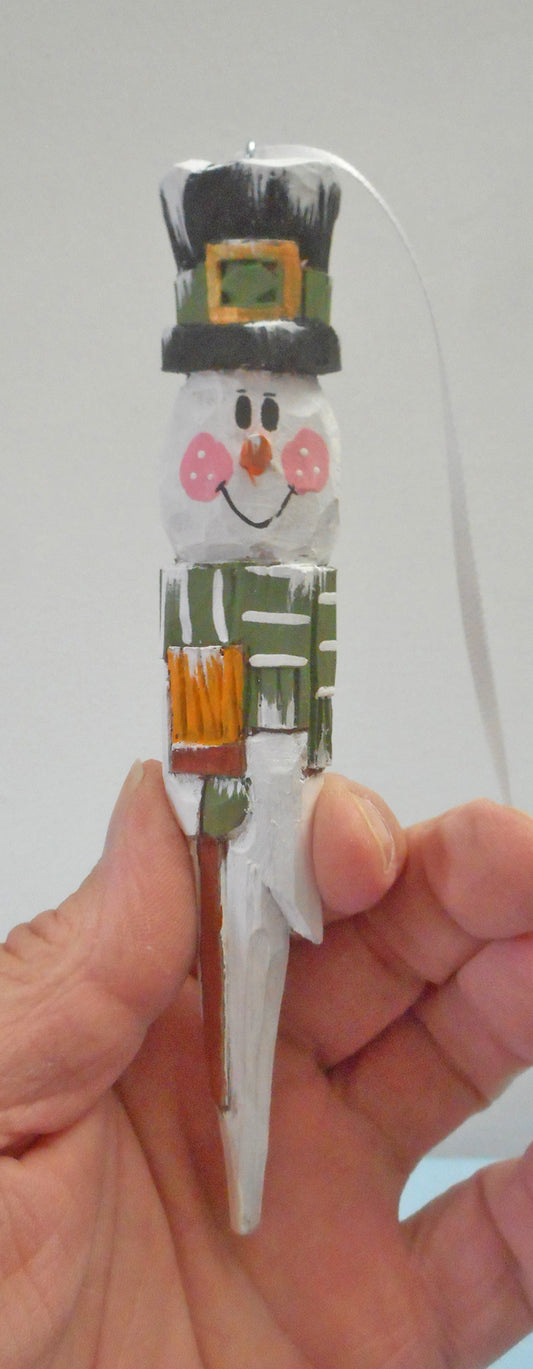 Snowman Icicle Tree Ornament