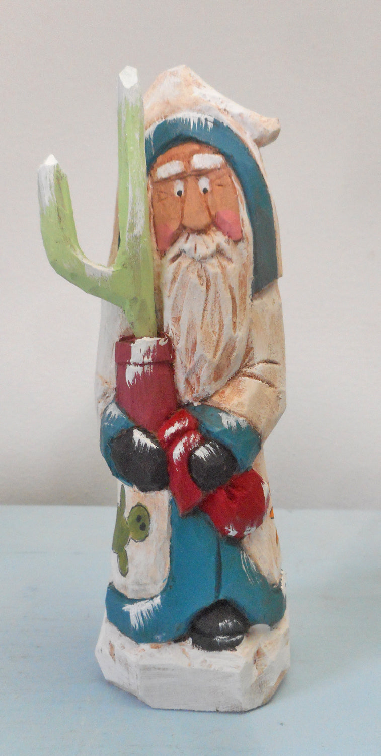 Southwest Santa with cactus