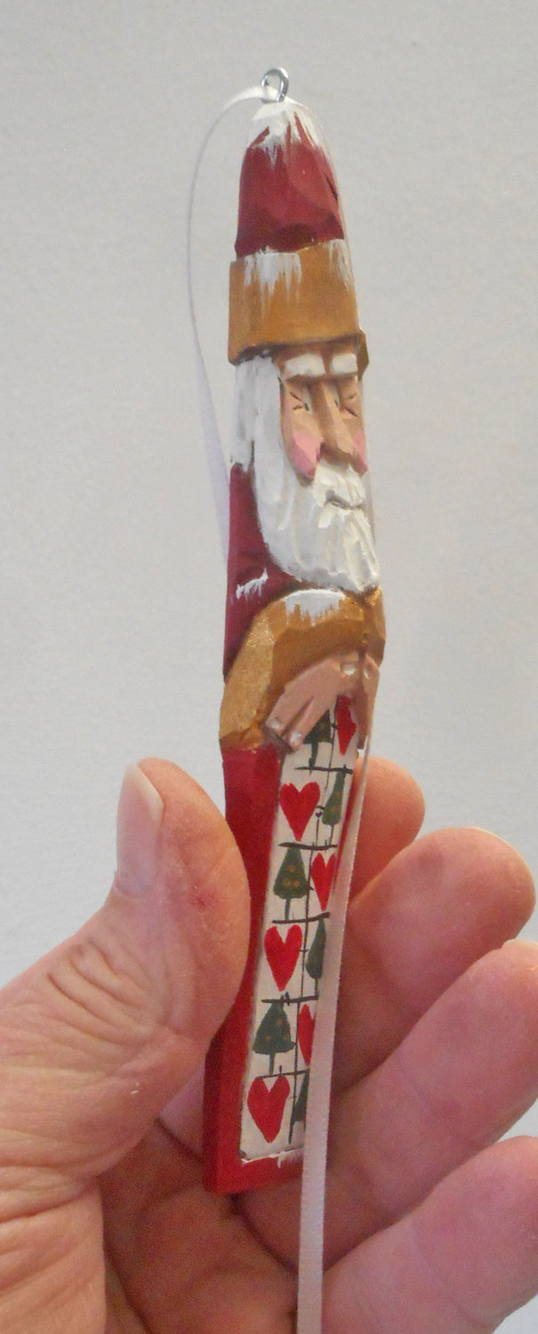 Santa Claus with Quilt Tree Ornament