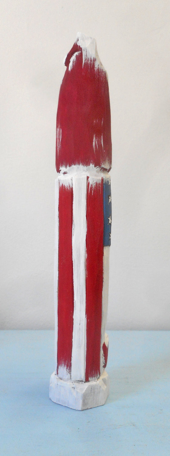 Patriotic Pencil Santa Claus