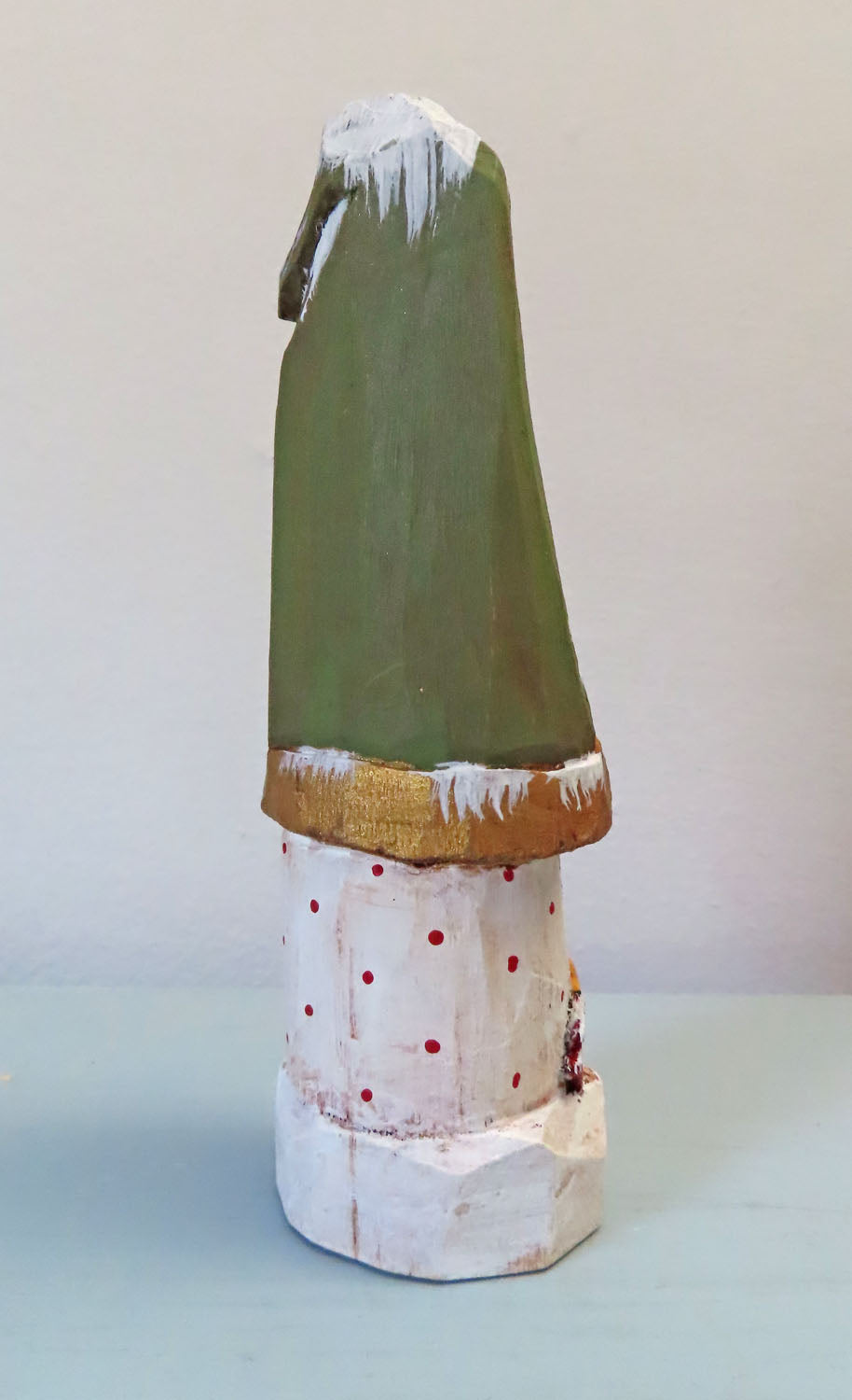 Black Old World Santa Claus with Cardinals