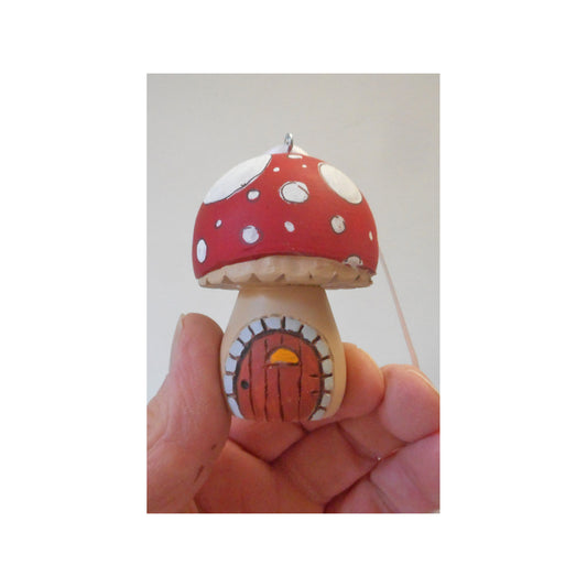 Folkart Fairy house ornament