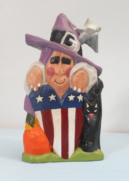 Resin Halloween Witch Decoration