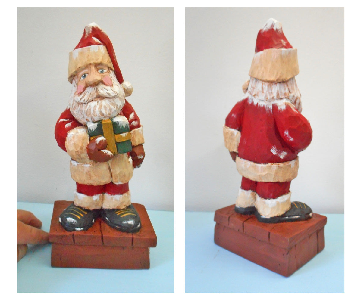Santa Woodcarving - St Nick