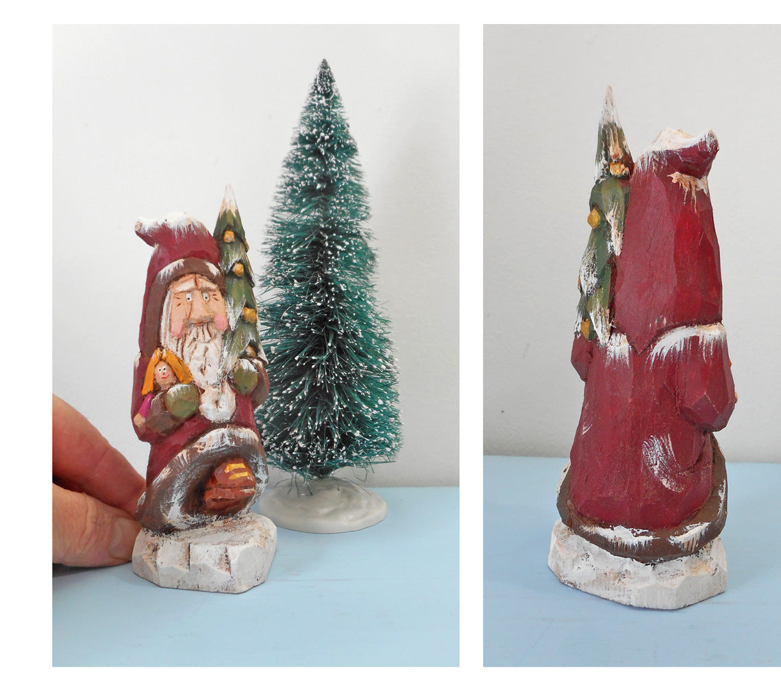 Hand Carved Old World Santa Claus