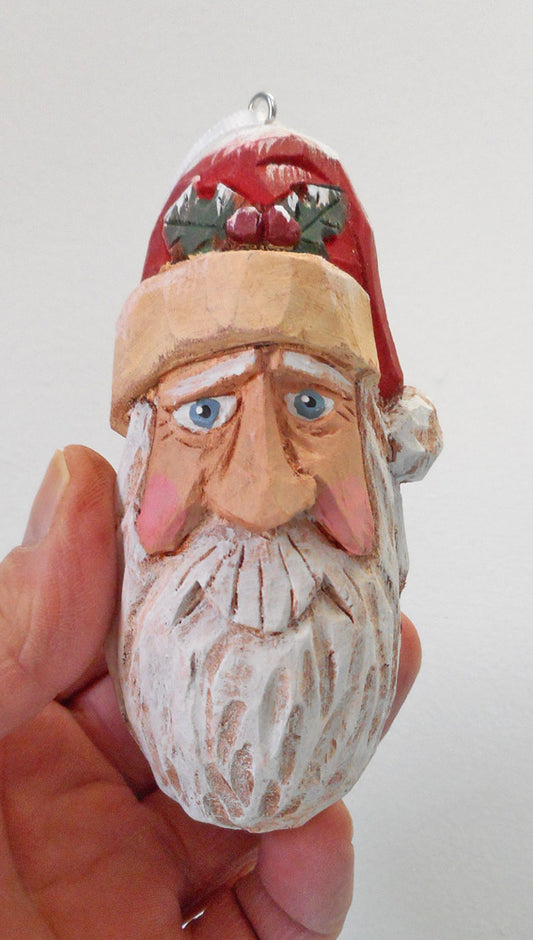 Old World Santa Bust Ornament