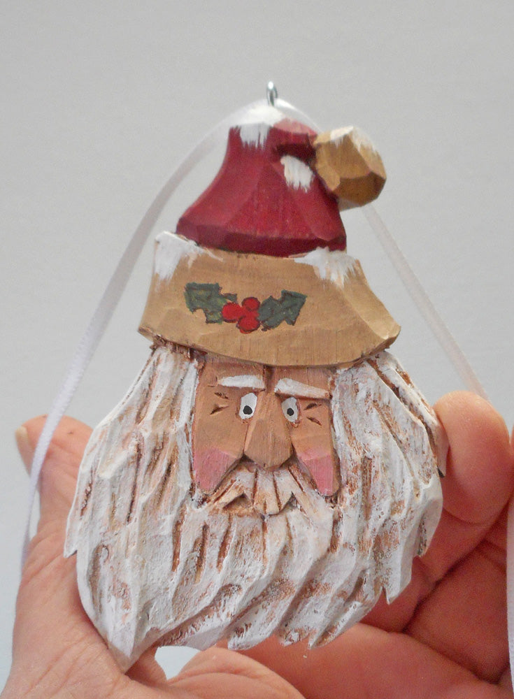 Santa Claus Face Christmas Ornament
