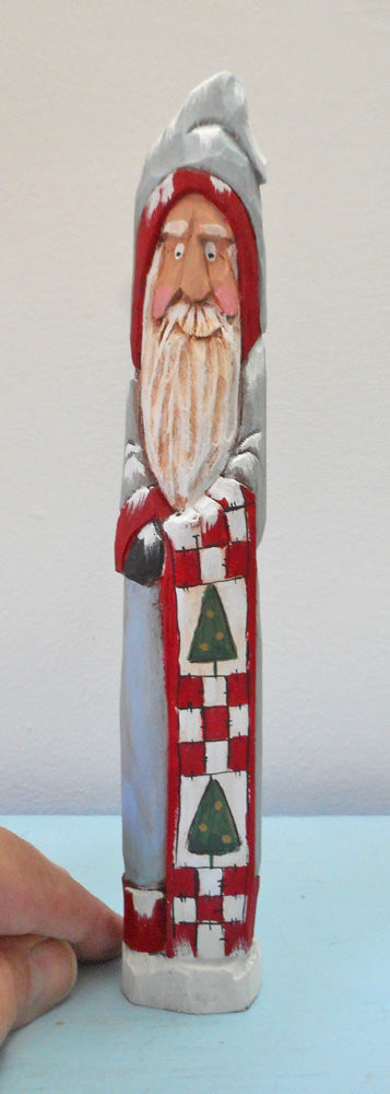 Pencil Santa Claus with Quilt
