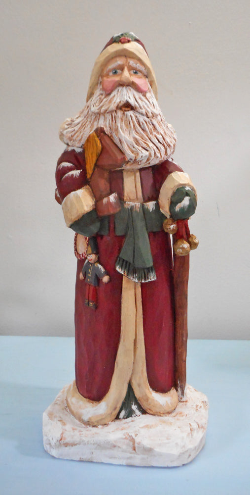 Old World Santa Claus with Rocking Horse